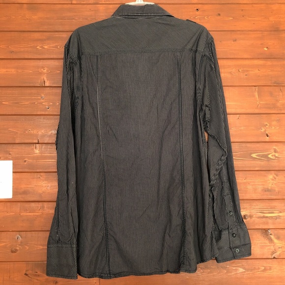 Eighty Eight Stripe Black Button Down - Picture 3 of 3